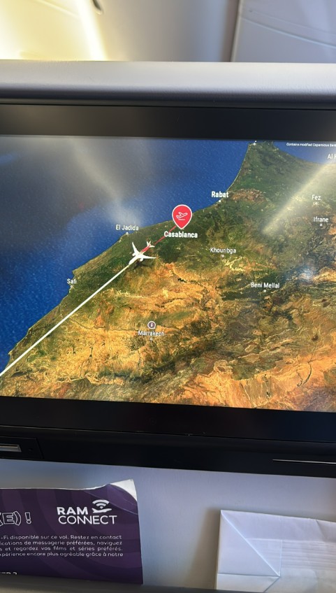 Фото Летели в Бразилию Марокканскими авиалиниями. Новый самолёт. Очень вкусно кормили. Мультимедиа работала отлично!