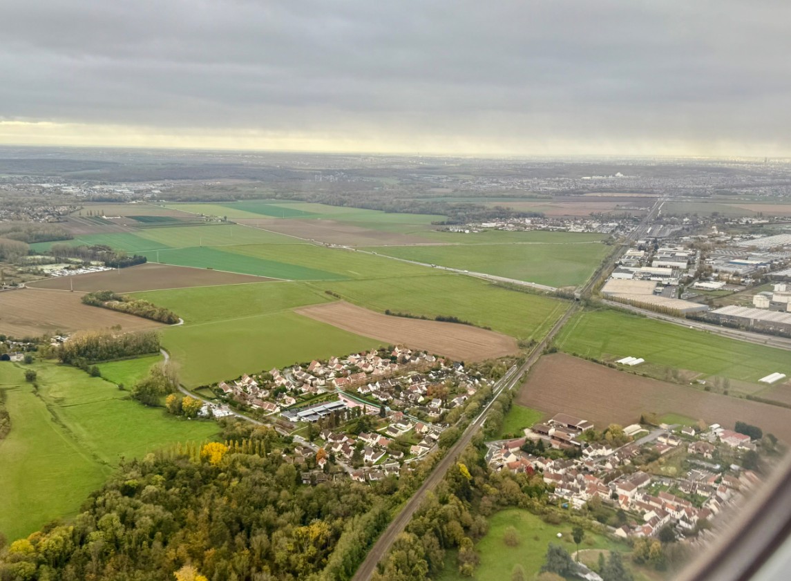 Фото Приятный перелёт в Париж с прекрасными видами.