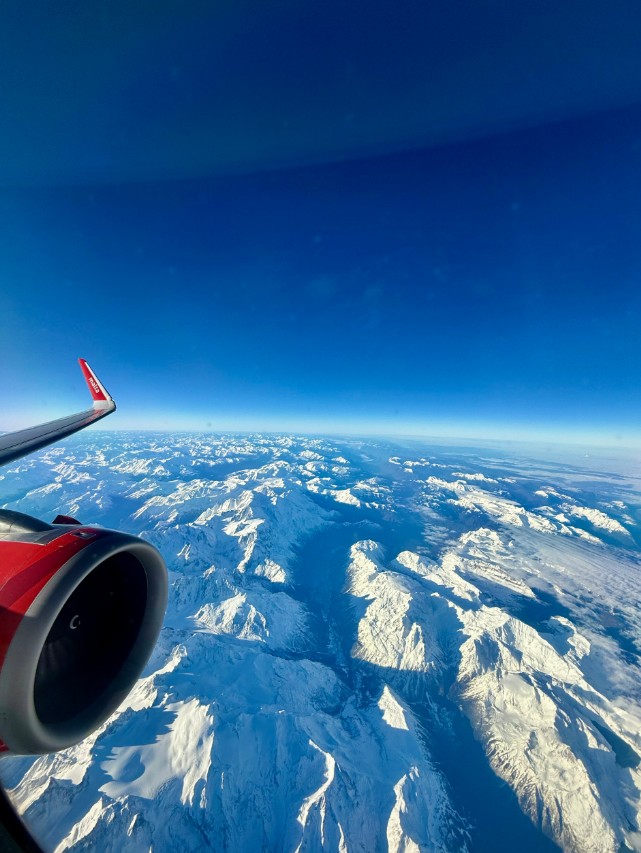 Фото Приятный перелёт в Париж с прекрасными видами.