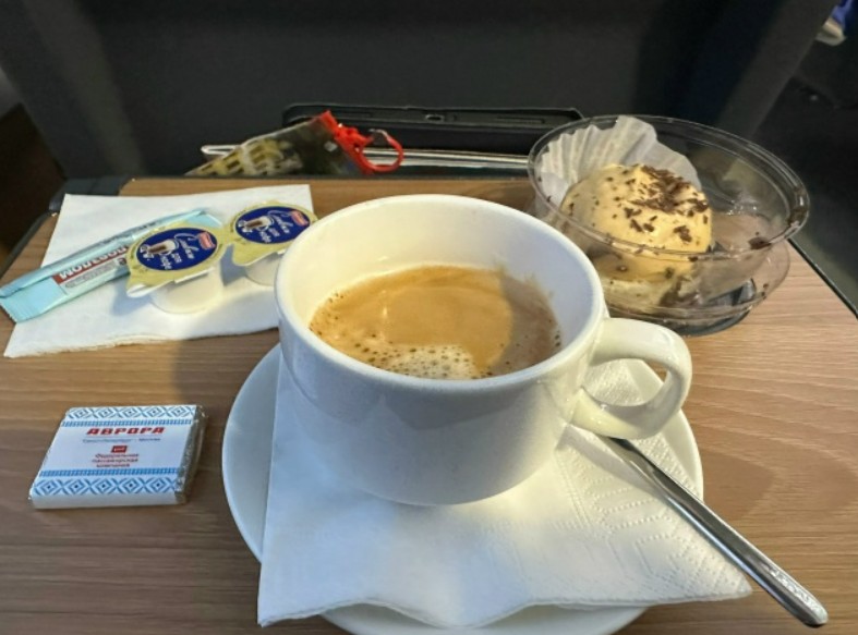 Фото Поезд «Аврора»: впечатления от питания в бизнес-классе.