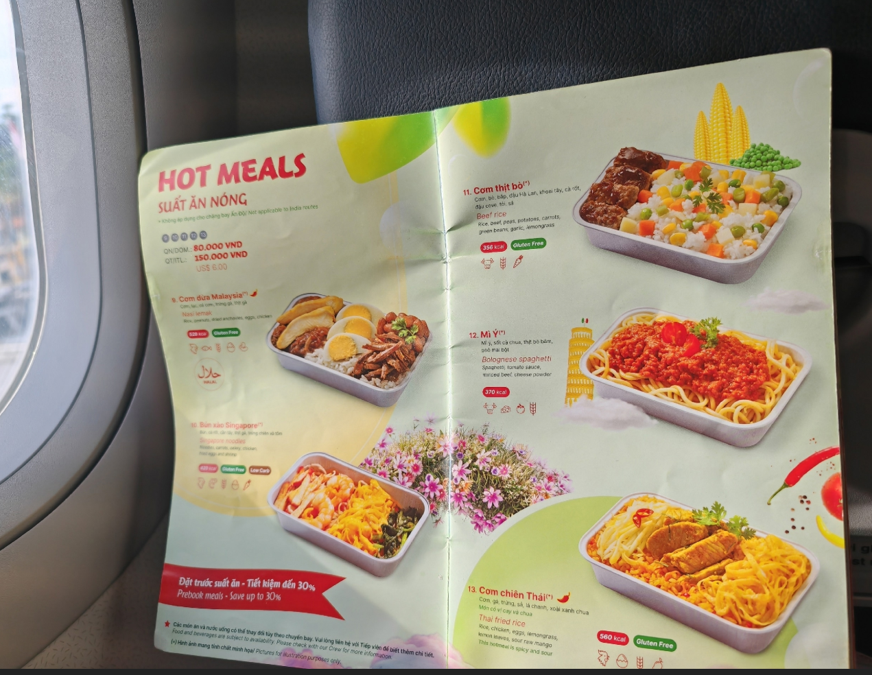 Фото У ВьетДжета включённого питания нет, - всё платно.