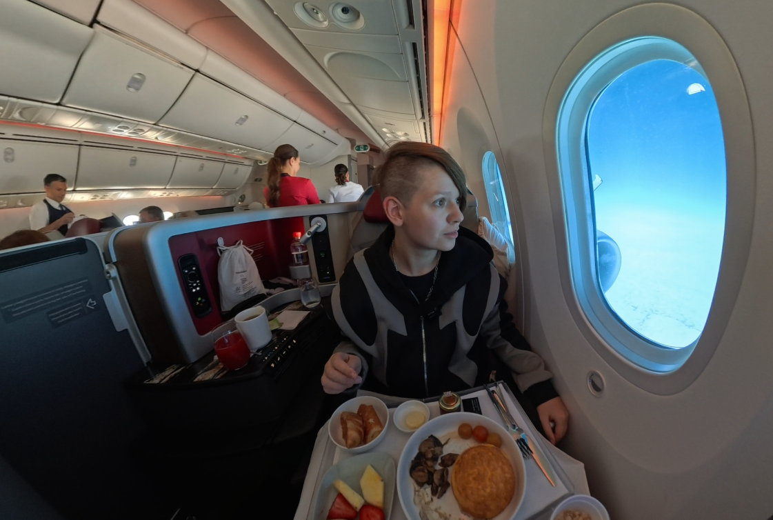 Фото Получила удовольствие от полета из Сантьяго на остров Пасхи