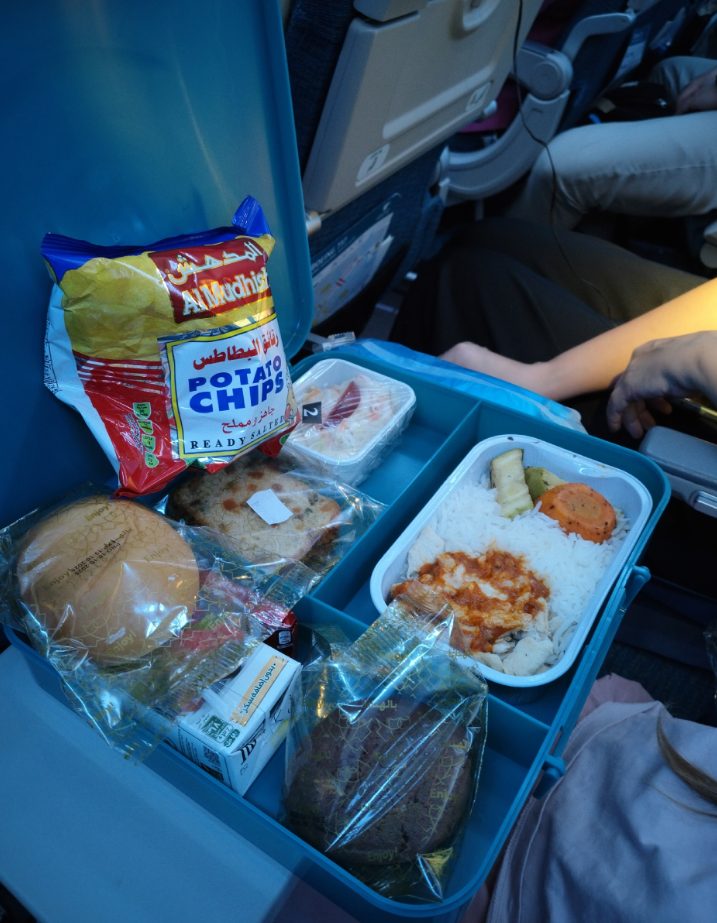 Фото Перелёт Oman Air Москва - Маскат: еда неплохая, но восторгов не вызывает.