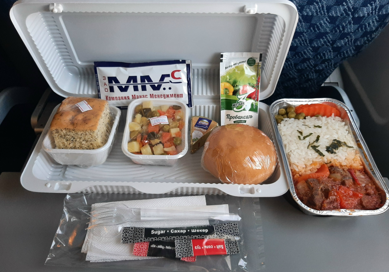 Фото Нормальные 4 часа полёта в Москву из Бишкека и питание на 4-ку.