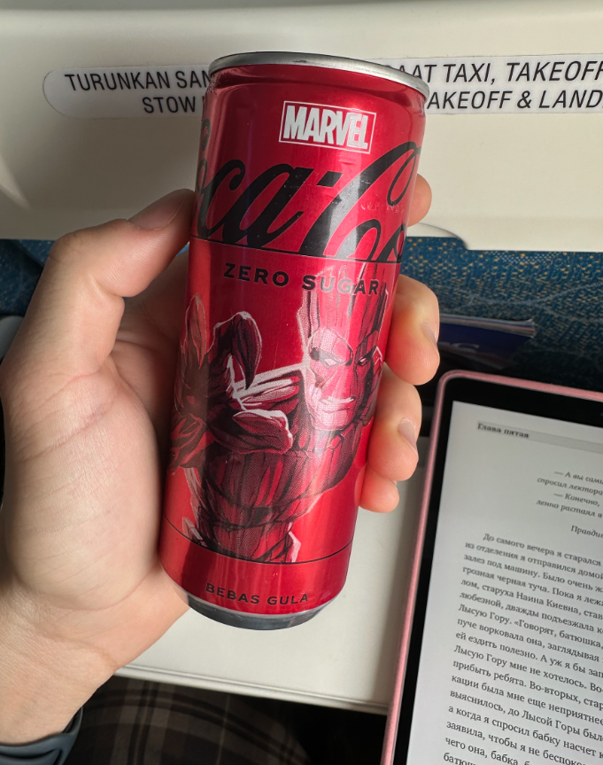 Фото Хорошие перелёты Гарудой на 737-8. Вкусное питание, всё комфортно.